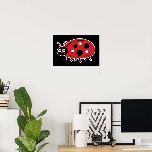 Poster Cute Ladybug (Bureau à domicile)