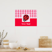 Poster Cute Ladybug (Cuisine)
