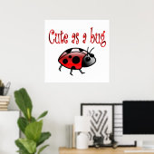 Poster Cute Ladybug (Bureau à domicile)