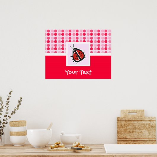 Poster Cute Ladybug (Cuisine)