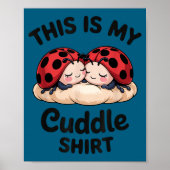 Poster Cute Ladybug Couple This Is My Cuddle  (Devant)