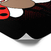 Poster Cute Ladybug Dabbing (Coin)