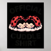 Poster Cute Ladybug Love Cuddle  (Devant)
