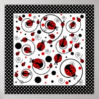 Cute Ladybugs Pois et des perruques