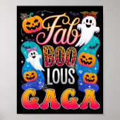 Poster Cute Leopard Fab Boo Lous Gaga Soky Halloween Cost (Devant)