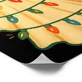 Poster Cute Lit Ghost Christmas Tree Funny Gift Halloween (Coin)