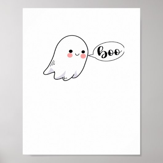 Poster Cute Little Boo Graphic Cool esthétique (Devant)