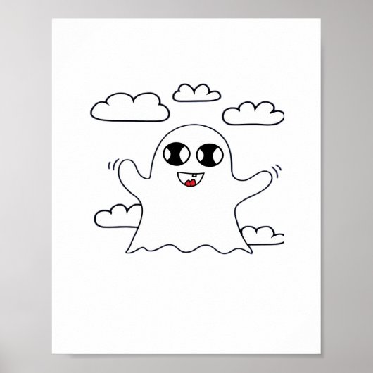 Poster Cute Little Boo Style Créatif (Devant)