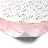 Poster Cute Little Bunny Anniversaire Fête Heure Capsule  (Coin)