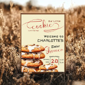 Poster Cute Little Cookie Baby Shower Welcome