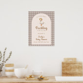 Poster Cute Little Duckkkhouse Baby shower Bienvenue (Cuisine)