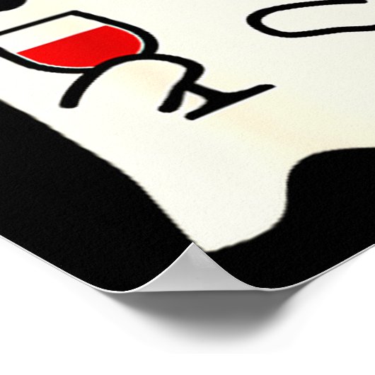 Poster Cute Little Ghost Red Wine Gl Halloween (Coin)