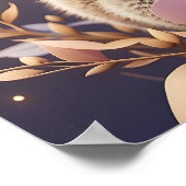 Poster Cute Little Koala Imaginaire Dreamy Gradient (Coin)