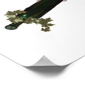 Poster Cute Lutino Cockatiel Bird Ivy Perch Animal (Coin)