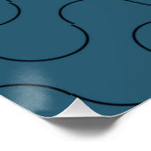 Poster Cute Manatee Hugger Cartographier animal (Coin)