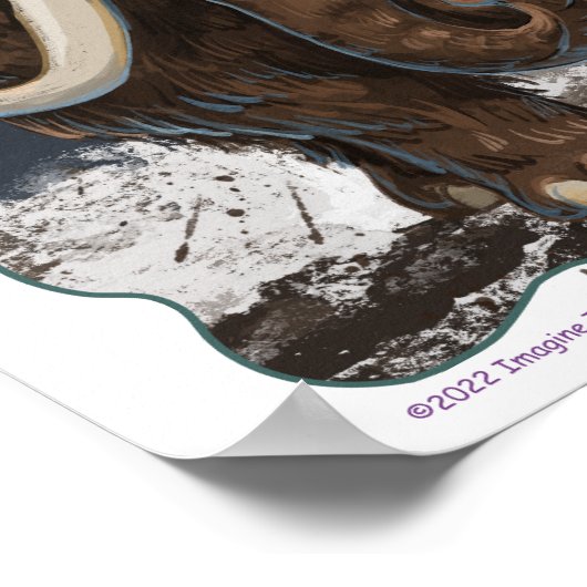 Poster Cute Mastodon (Coin)