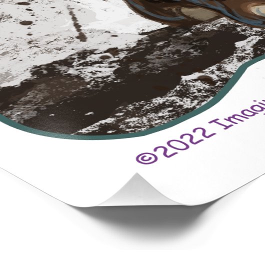 Poster Cute Mastodon (Coin)