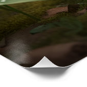 Poster Cute May Hedgehog with Emerald Heart (Coin)