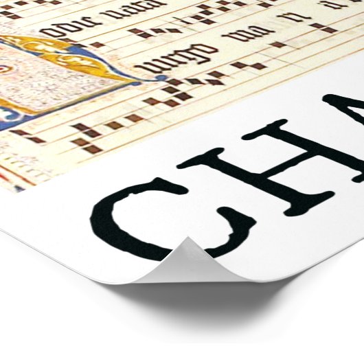 Poster Cute Medieval Gregorian Chant Funny Catholic (Coin)