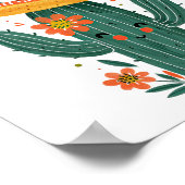 Poster Cute Mexican Cactus Happy Cinco de Mayo (Coin)