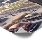 Poster Cute Militaire Pin-up (Coin)