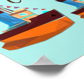 Poster Cute Minuscule remorqueur Thunder-Cove (Coin)