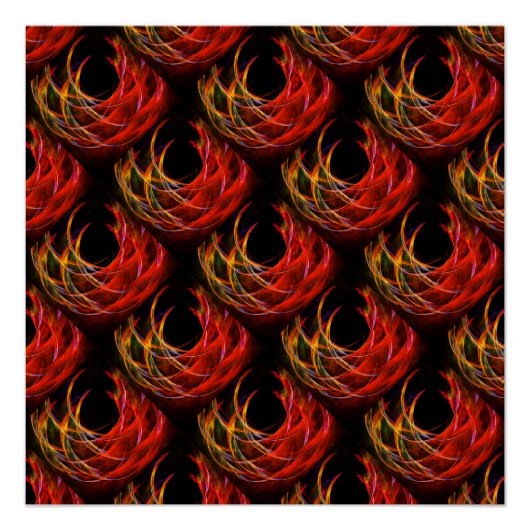 Poster Cute Modern Boho Elegant Abstract Art Pattern #503 (Devant)