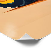 Poster Cute Modern Construction Camion Personnalisé (Coin)