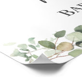 Poster Cute Mom Koala Twins Verdure Baby shower neutre (Coin)