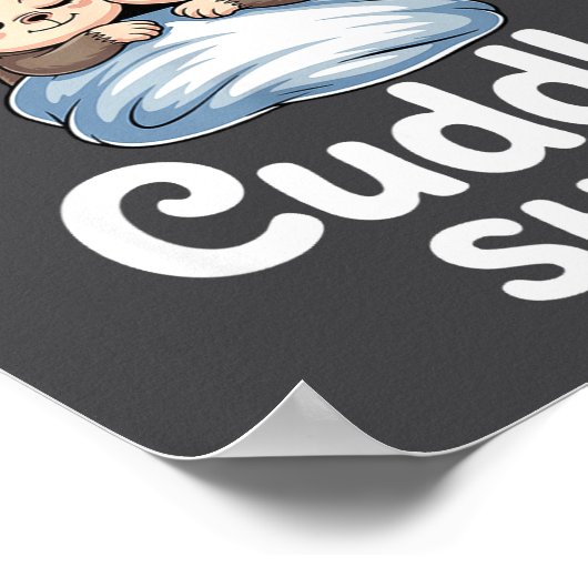 Poster Cute Monkey Sleep Couple This Is My Cuddle  (Coin)