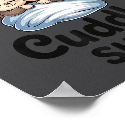 Poster Cute Monkey Sleep Couple This Is My Cuddle  (Coin)