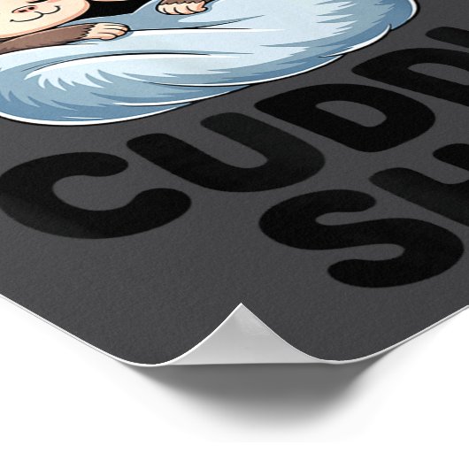 Poster Cute Monkeys Snuggle This Is Our Cuddle  (Coin)