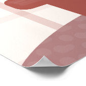 Poster Cute Monstera Plantes Cadre Bohème Design (Coin)