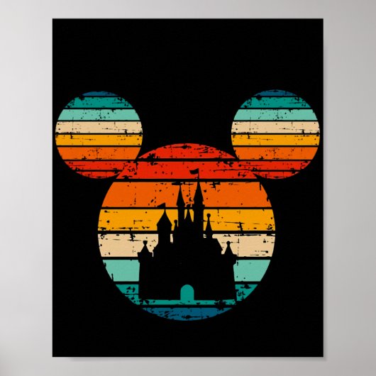 Poster Cute Mouse Palace Cartographie Souris Famille Enfa (Devant)