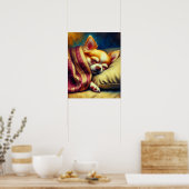 Poster Cute Napping Chihuahua (Cuisine)