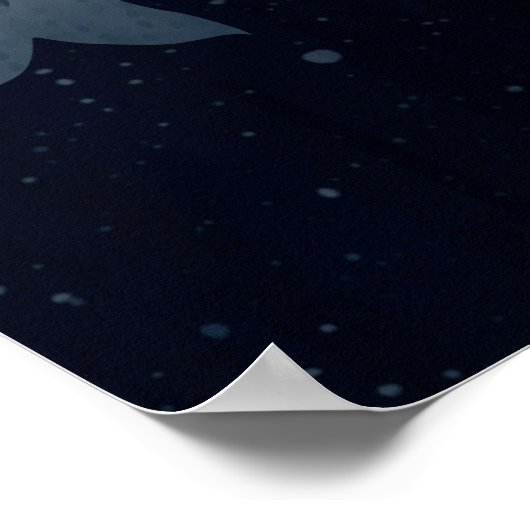 Poster Cute Narwhals Nager Ensemble Sous L'Eau (Coin)