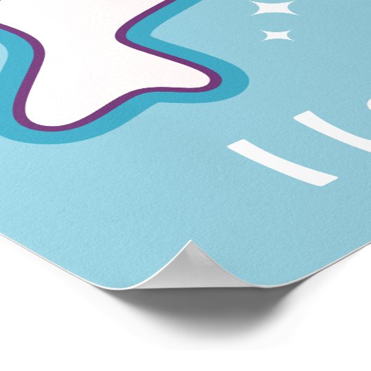 Poster Cute Nerd Narwhal (Coin)