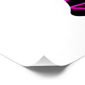 Poster Cute Ninja Enfants Guerrier Fille Anniversaire ros (Coin)