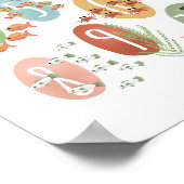 Poster Cute Ocean Nombre d'éducation Nourriture neutre (Coin)