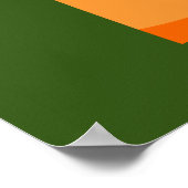 Poster Cute orange Kokeshi poupées japonaises (Coin)