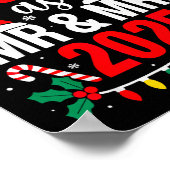 Poster Cute Our First Christmas As Mr & Mrs 2025 Coup (Coin)