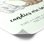 Poster Cute ours Devinez combien de Baby shower jeu (Coin)