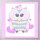 Poster Cute Owl (Devant)