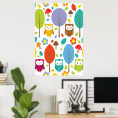 Poster Cute Owl (Bureau à domicile)