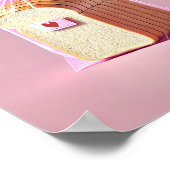 Poster Cute Pain Mur Art, Toast Art, Cuisine (Coin)