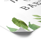 Poster Cute Panda Baby shower de verdure Neutre Accueil (Coin)