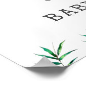 Poster Cute Panda Baby shower de verdure Neutre Accueil (Coin)