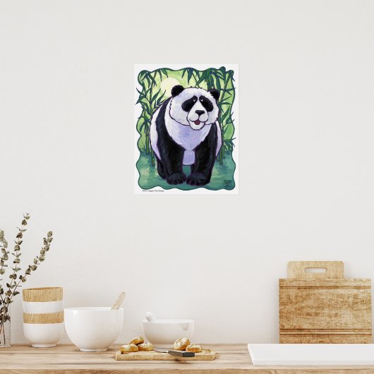 Poster Cute Panda Bear Art (Cuisine)