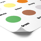 Poster Cute Pastel Color Baby Nursery Education (Coin)