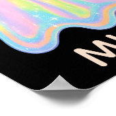 Poster Cute Pastel Rainbow Ghost | Éffrayant esthétique (Coin)